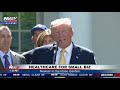 healthcare for small business workers pres. trump announces initiatives in the rose garden