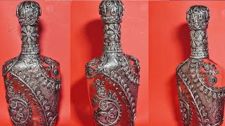 bottle craft/bottle art/How to decorate bottle / Antique bottle /Altered bottle craft