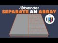 Blender 2.8 Eevee Tutorial - SEPARATE BY LOOSE PARTS in an Array - Multiple Meshes Quick & Easy