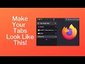 How to get Vertical Tabs in Firefox