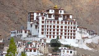 Chemrey Monastary in Ladakh, seen en route Wari La and Chang La to Pangong Tso: lovely fall colours