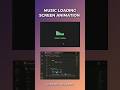 Modern Music Loading Screen Animation Using HTML & CSS #ytshorts #coding #viralvideo #programming