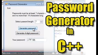 Password Generator in C++ - 3 Examples