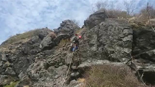 谷川岳東尾根　第二岩峰登攀