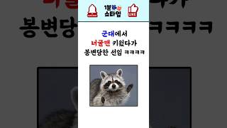 군대에서 너굴맨 키웠다가 봉변당한 선임 ㅋㅋㅋ