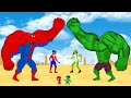 Evolution Of Team HULK Family Vs Evolution Of Team SPIDERMAN Family:Who Is The King Of Super Heroes?