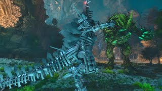 ARK Survival Ascended: Mecha Godzilla Earth vs oh,. Its dead