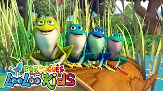 Sapinho Verde + Cinco Patinhos 🐸 Vídeos educativos para crianças - LooLoo Kids Português