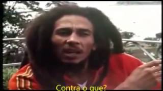 Bob Marley falando sobre a erva