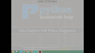 Python Assignment Help