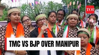 Protest against BJP's silence over Manipur: Trinamool Congress protest in Siliguri