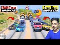 GTA 5 :🔥  INDIAN CARS  VS 🚀 SUPER CARS TRAIN TRACK DRAG RACE CHALLENGE!