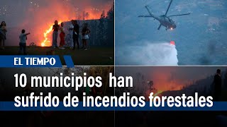 10 municipios han sufrido incendios forestales | El Tiempo