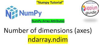 NumPy Array Attributes #3 | "ndarray.ndim" - Explained with Examples