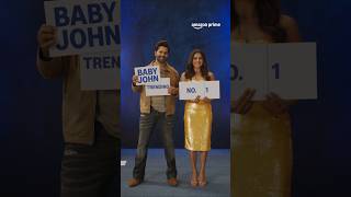 we say 'Baby John' you say '#1' 🔥🥇| Varun Dhawan, Wamiqa Gabbi | #primevideoindia #shorts