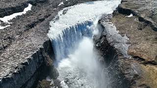 Raw Video from Mavic 3 drone of Dettifoss waterfall in Iceland May 2022