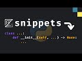 Python Snippets in Zed are Awesome