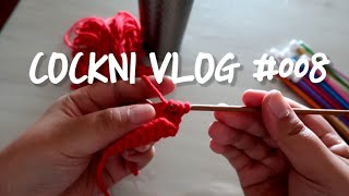 COCKNI VLOG #008 뜨개로그 아프간(아후강)바늘소개 꽈배기니트2번째FO