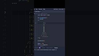 rocket animation using python #python #coding