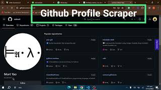 Github Scraping Using Python and Selenium