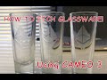 How to Etch Glass using Silhouette Cameo 3 and Armour Etch | Vinyl Crafts DIY Shotglass Glassware