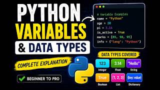 🔥 Python Variables & Data Types Explained in Hindi | Complete Beginner Guide 🚀