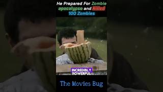 He prepared for zombie apocalypse and killed 100 zombies #zombieshorts #survival #movieshorts