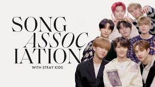 Stray Kids Sing Justin Bieber, Adam Levine, and "Levanter" in a Game of Song Association | ELLE