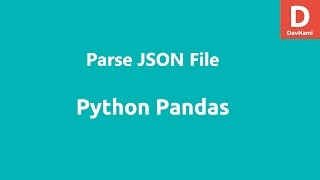 Python Pandas Parse JSON File on Server