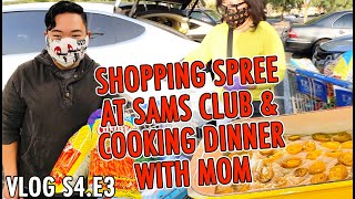 SHOPPING SPREE AT SAMS CLUB & COOKING DINNER WITH MOM | DAILY VLOG S4.E3