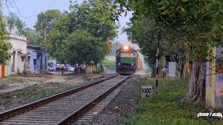 TIRUCHENDUR EXPRESS | SPEEDING DIESEL LOCO ON A FOGGY MORNING | சென்னை - திருச்செந்தூர் விரைவு வண்டி