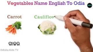 Vegetables Name English To Odia( ବିଭିନ୍ନ ପ୍ରକାରର ପନିପରିବା' ର ନାମ ଇଂରାଜୀ ଓ ଓଡ଼ିଆ ରେ )