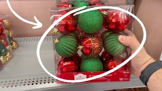 Grab a pack of Walmart ornaments for this stunning Christmas idea!