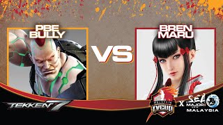 #FVXSEAM2019 #TEKKEN7 PBE BULLY vs BREN MARU GRAND  FINALS