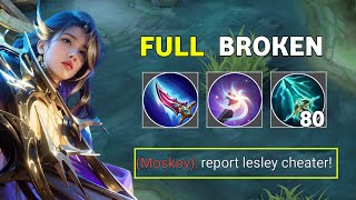 FINALLY!! LESLEY BEST 1 SHOT BUILD & EMBLEM FOR LESLEY 2024 IS HARE (100% DEADLY)! 🔥 - MLBB