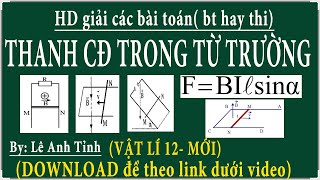 [ Vật lí 12- từ trường] Hướng dẫn giải các bài tập về chuyển động của thanh trong từ trường