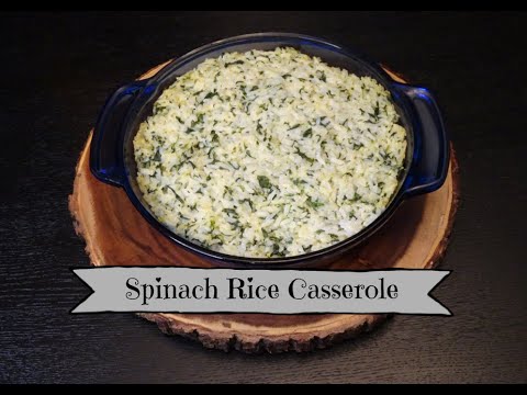 Spinach, feta and rice casserole recipe