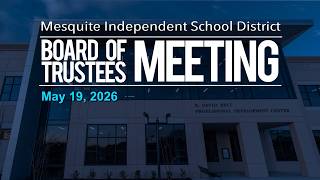 May 19, 2026 Special Board Meeing