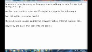 How to edit any website using Javascript #1