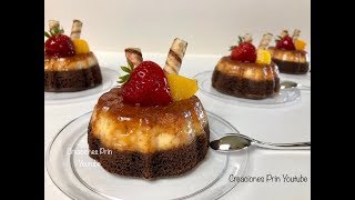 Chocoflanes Individuales para negocio o mesa de postres