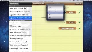 Adjusting for Past USA Inflation - 10bii Easy Mode - iPad