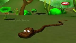 Crow and Snake | 3D Panchatantra Tales in Marathi | 3D Moral Stories in Marathi