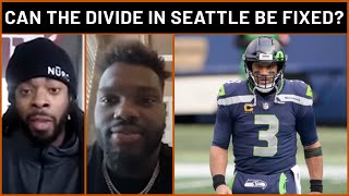 Richard Sherman + Shaq Barrett on whether Russell Wilson and the Seahawks can work it out | PFF