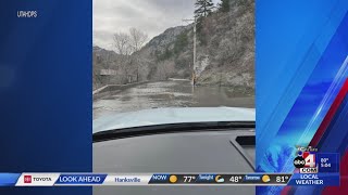 Ogden Canyon Closed Intermittently As Debris Clogged Culvert, Flooded Road