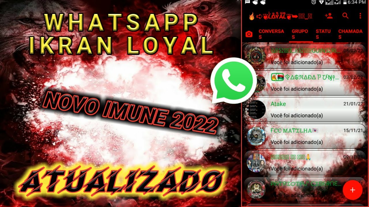 Trava Zap Whatsapp Imune Anti Bug All Virus Secundario Nova Data