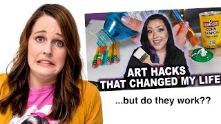 I tried Super Rae Dizzle's "Life Changing" Art Hacks
