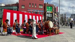 成田駅のイベント恵壽美會(えすみ会)が演奏披露していただきました。2022年 3月20日13時