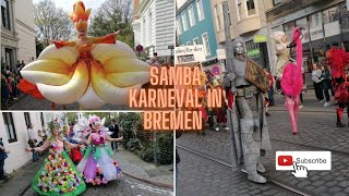 Bremer Samba - Karneval  Frühlingserwachen April 2023 Festumzug Parade 1-4 Bremen Ahoi 🥳