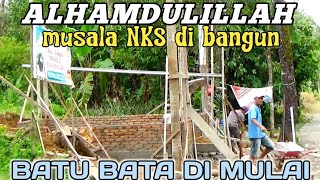 NIA KURNIA SARI BAHAGIA MELIHAT Pembangunan Musala 😭‼️Proses Pemasangan BATU BATA di Mulai