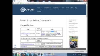 Introduction to AutoIt, setup and usage tutorial for beginner